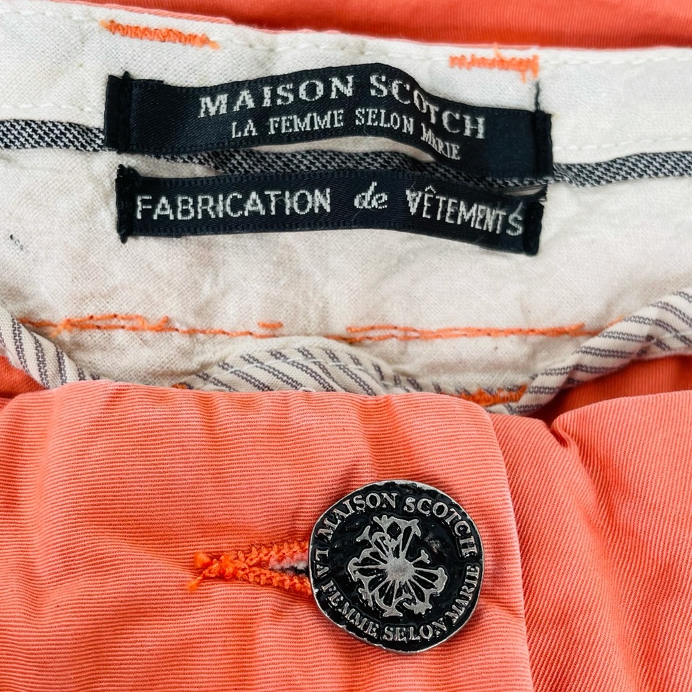 Scotch & Soda Maison Scotch La Femme Chino Pants Salmon 30/32 - Picture 5 of 8